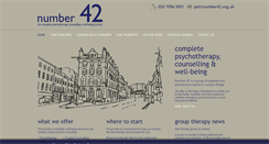 Desktop Screenshot of number42.org.uk